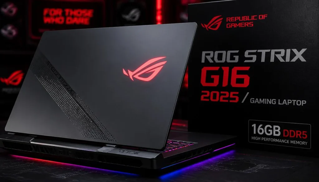 ASUS ROG Strix G16 (2025) with 16GB DDR5