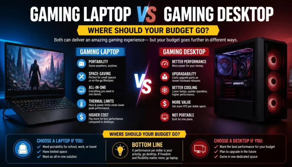Gaming Laptop vs Gaming Desktop