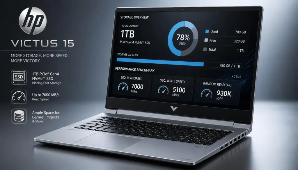 HP Victus 15 – Best for Storage