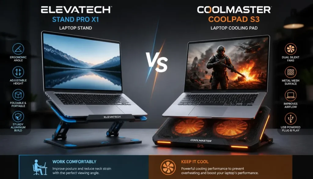 Laptop Stand vs. Cooling Pad