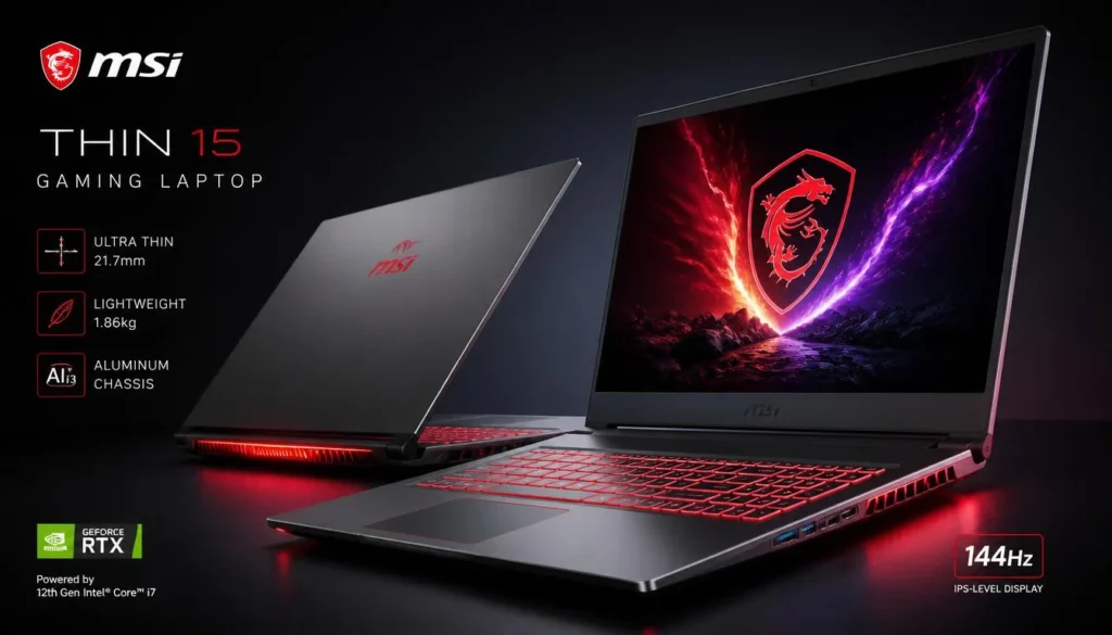 MSI Thin 15 Gaming Laptop