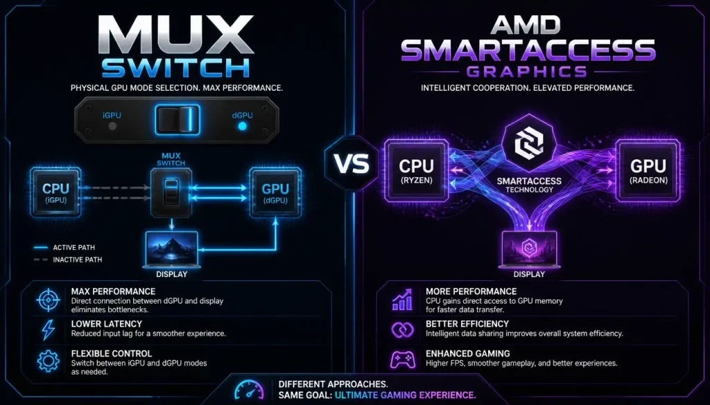 MUX Switch vs AMD SmartAccess Graphics