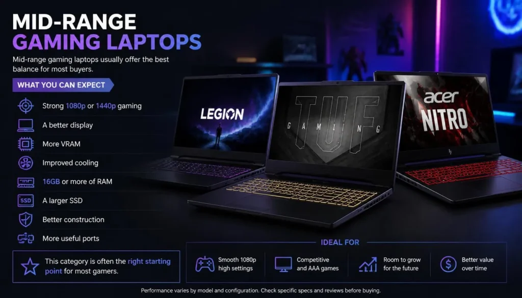 Mid-Range Gaming Laptops