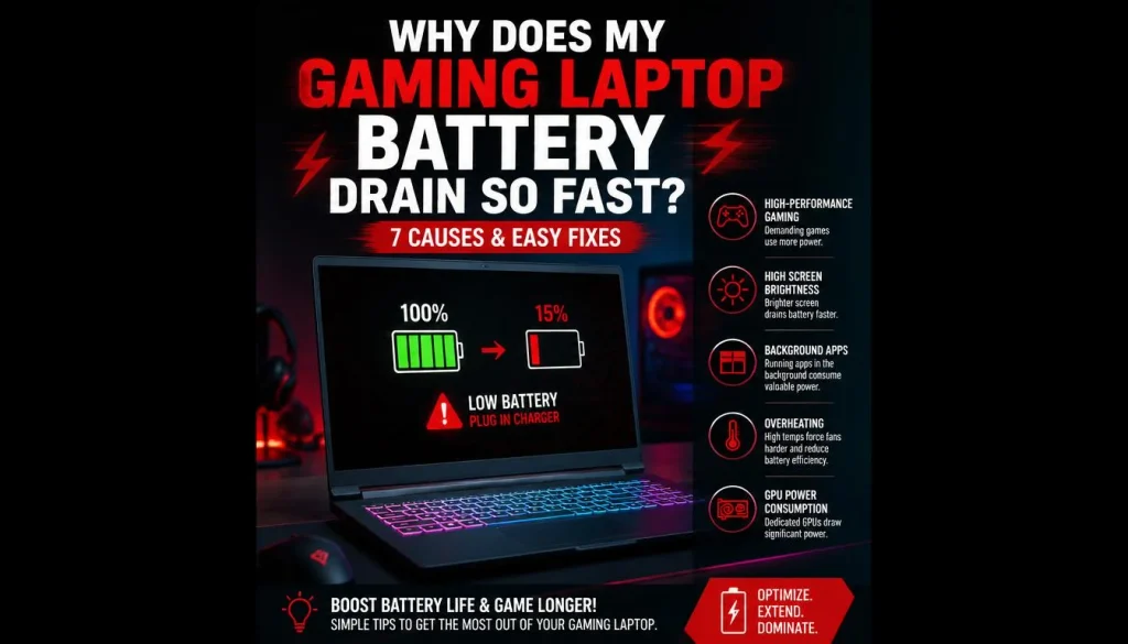 Why Does My Gaming Laptop Battery Drain So Fast
