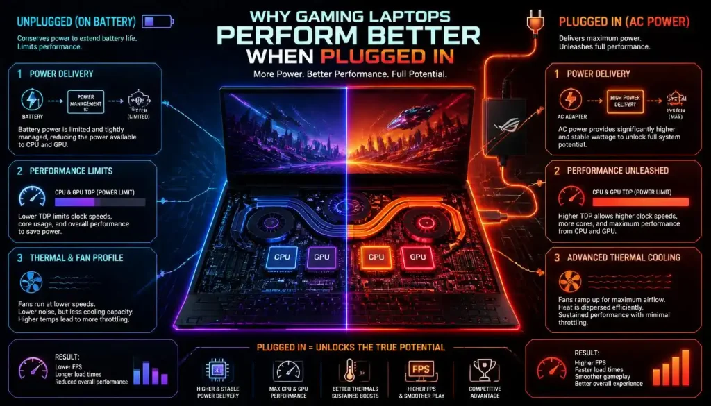 Why Gaming Laptops Perform Better While Plugged In