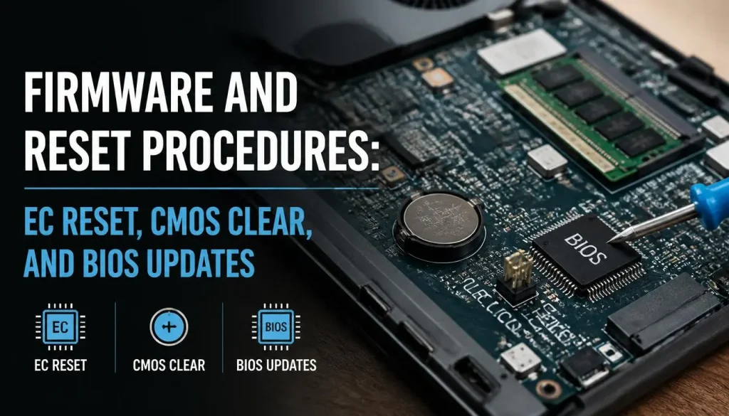 Firmware and Reset Procedures EC Reset, CMOS Clear, and BIOS Updates