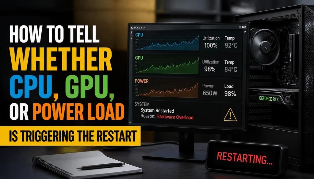 How to Tell Whether CPU, GPU, or Power Load Is Triggering the Restart