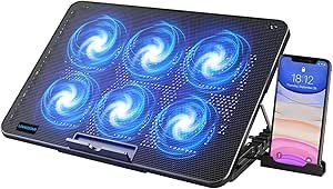 LIANGSTAR 6-Fan Laptop Cooling Pad