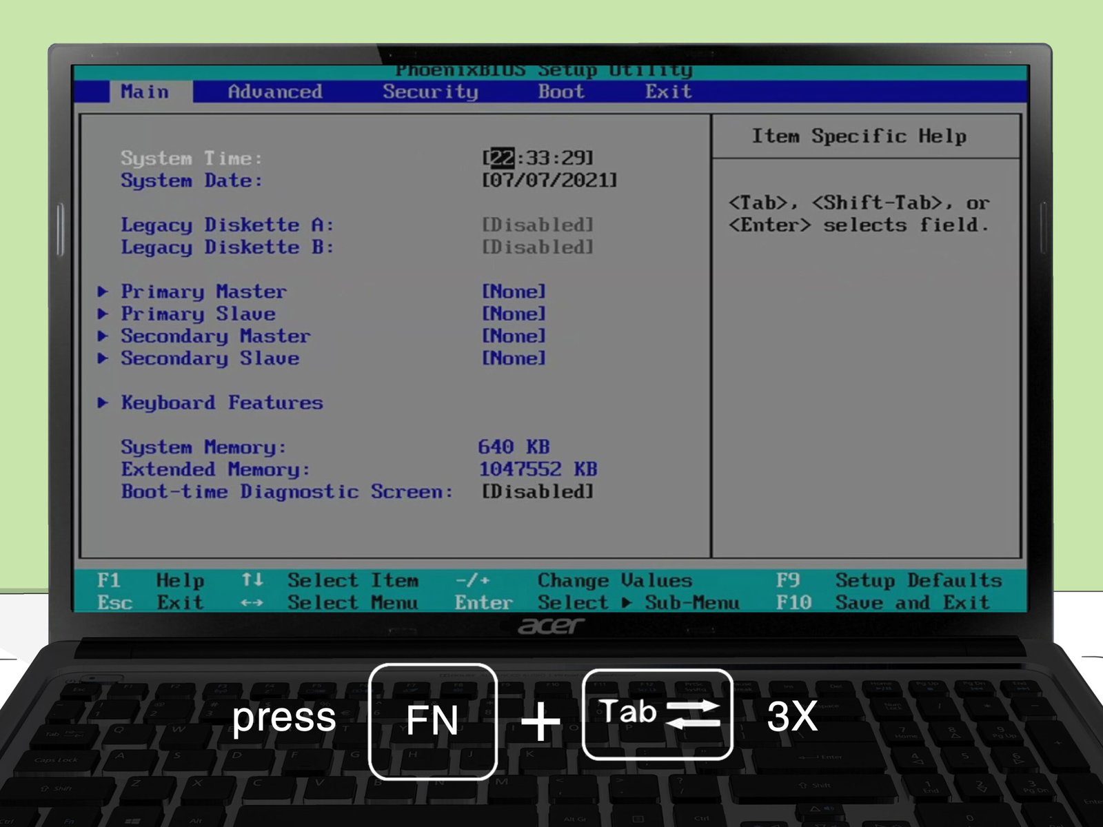 laptop BIOS Resizable BAR toggle