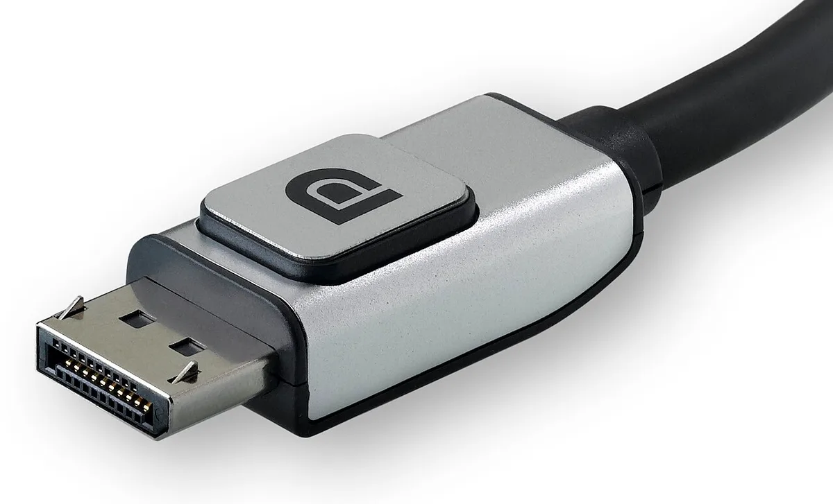 DisplayPort cable connector