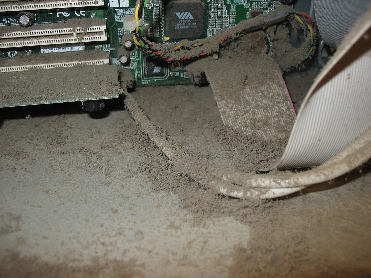 Dust buildup