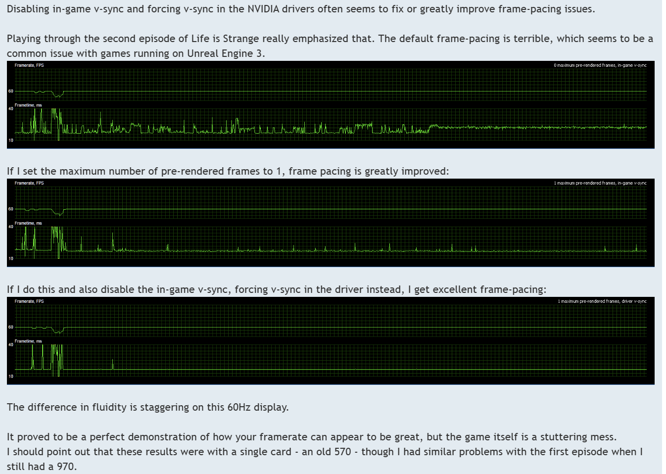 frametime graph vs FPS graph comparison
