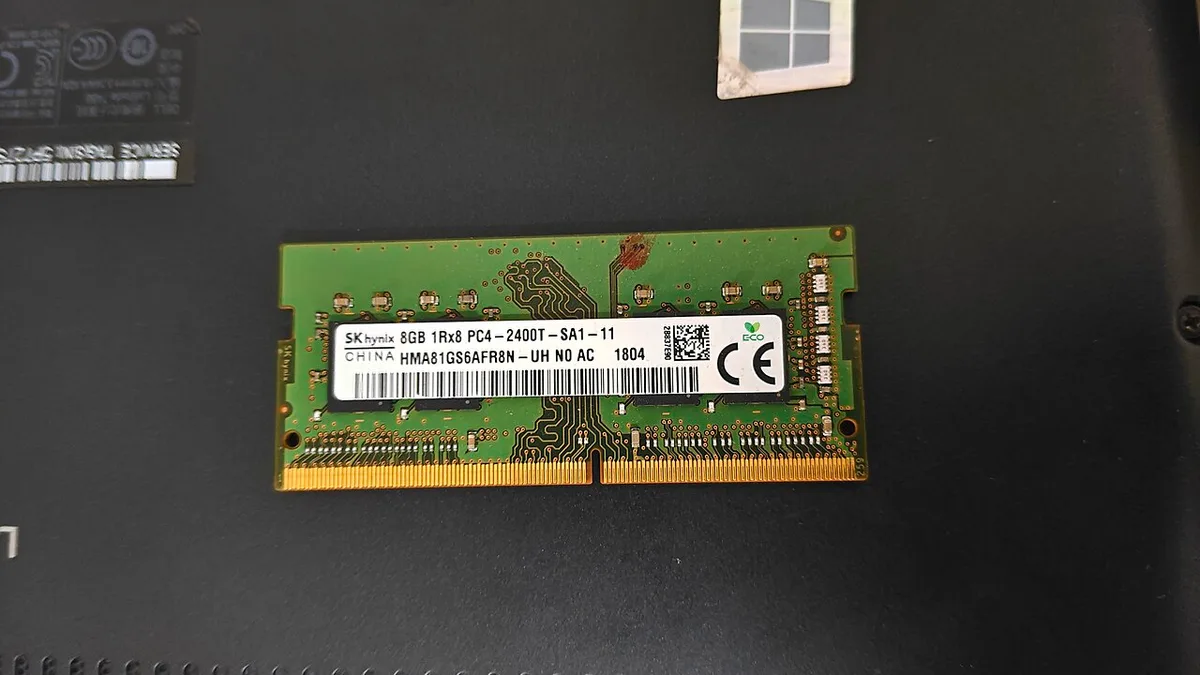 laptop so-dimm ram installation