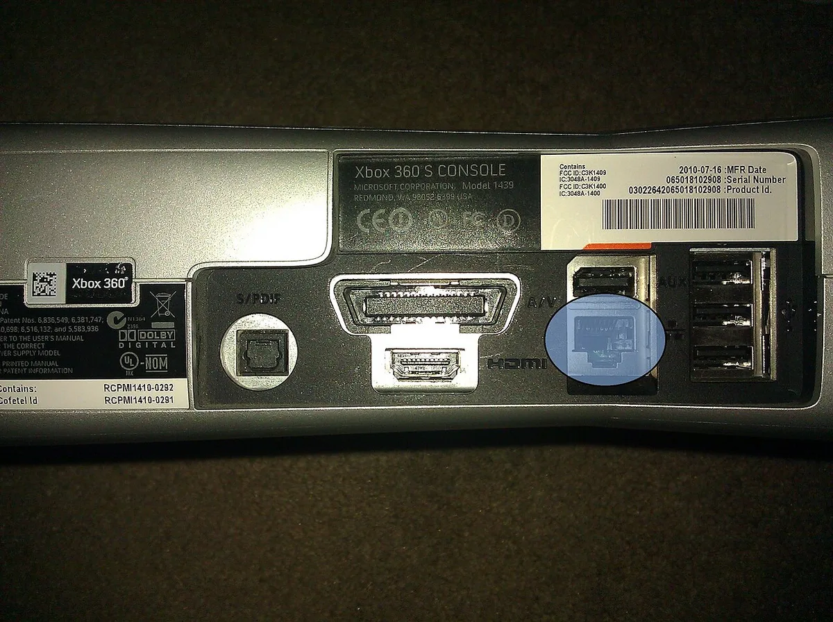 RJ45 port